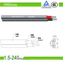 TÜV-Zertifikat PV1-F DC 2*2.5mm2 Solar-PV-Kabel